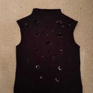 J. Crew Embellished Sleeveless Top